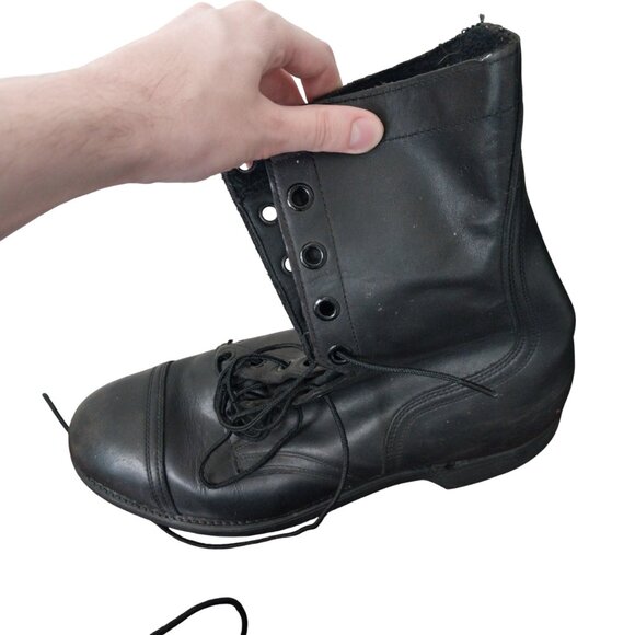 Biltrite Vintage Military Combat Leather Boots Mens Size 10W Good Condition - Picture 3 of 16